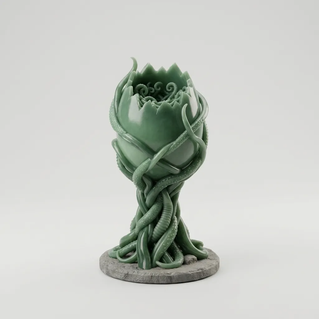 Jade Tendril Curio, studio view