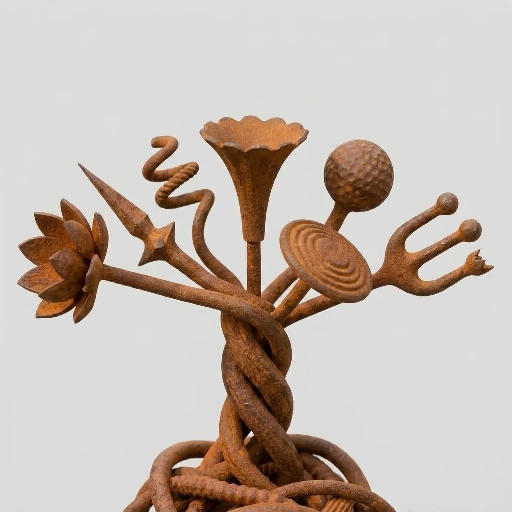 Rust Tangle Curio, close-up detail