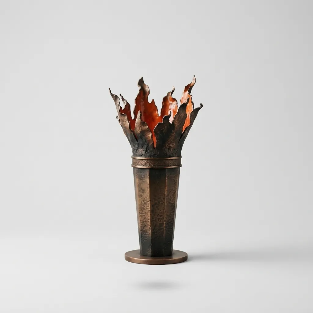 Torch Bloom Vase, studio view