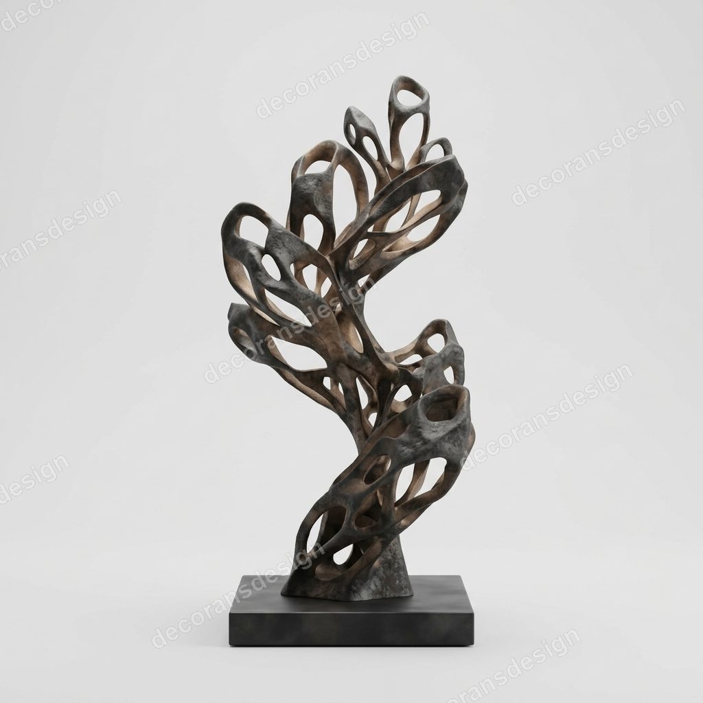 Coral Sculpture Floor Lamp, 3D print design, studio view