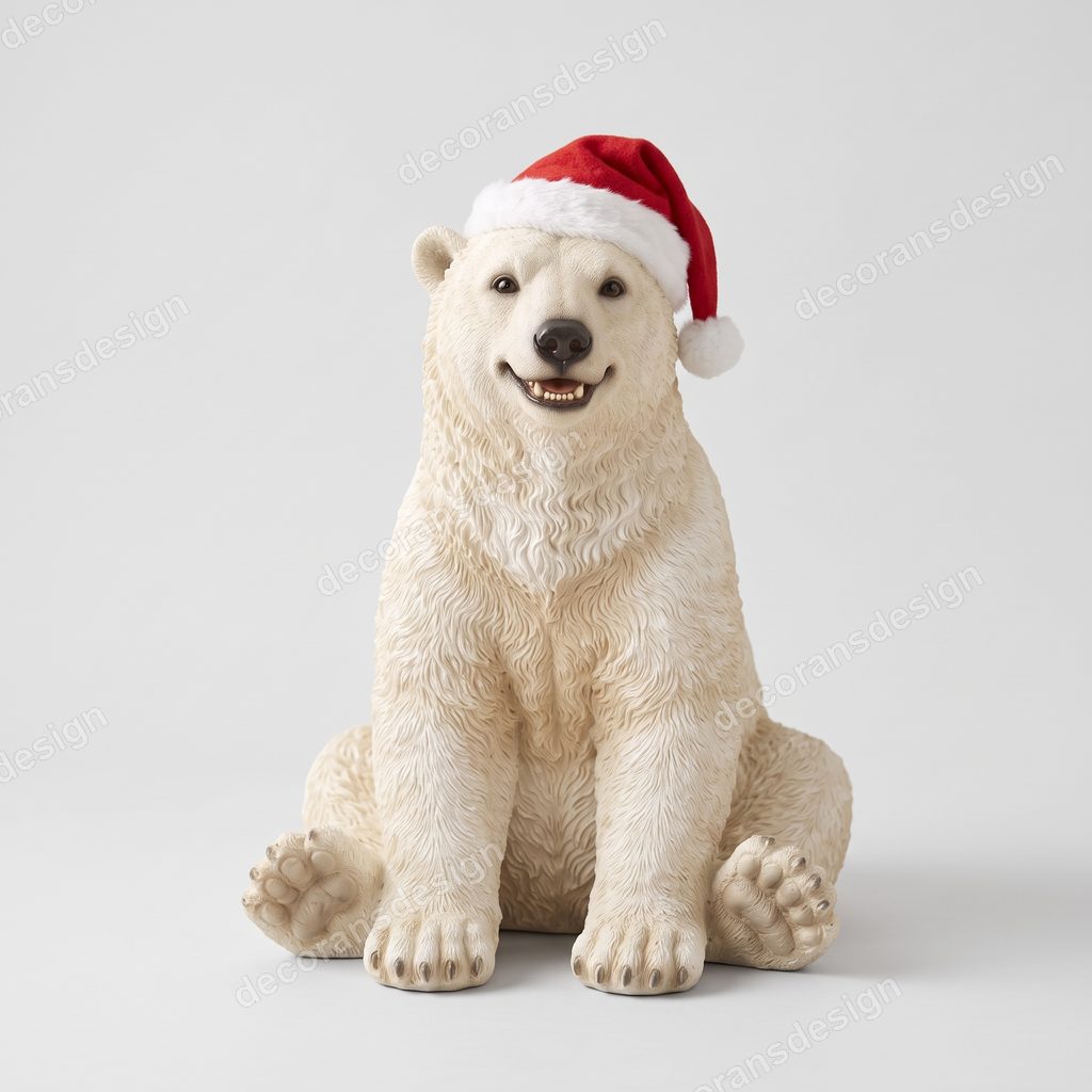 Polar Bear Figurine, 3D print design, studio view