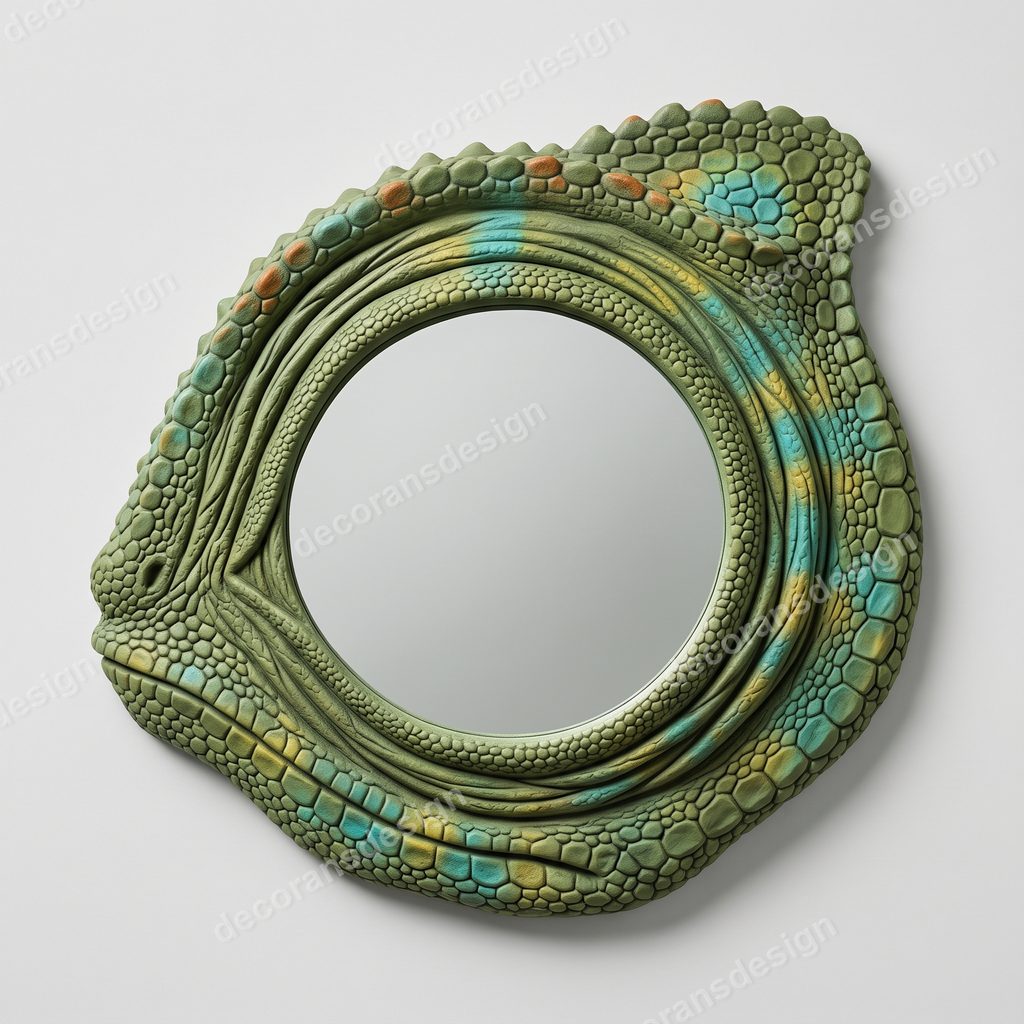 Chameleon Eye Wall Mirror, 3D printable wall mirror, studio view