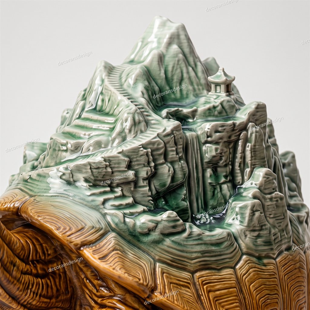 Sacred Mountain Tortoise Curio, close-up detail