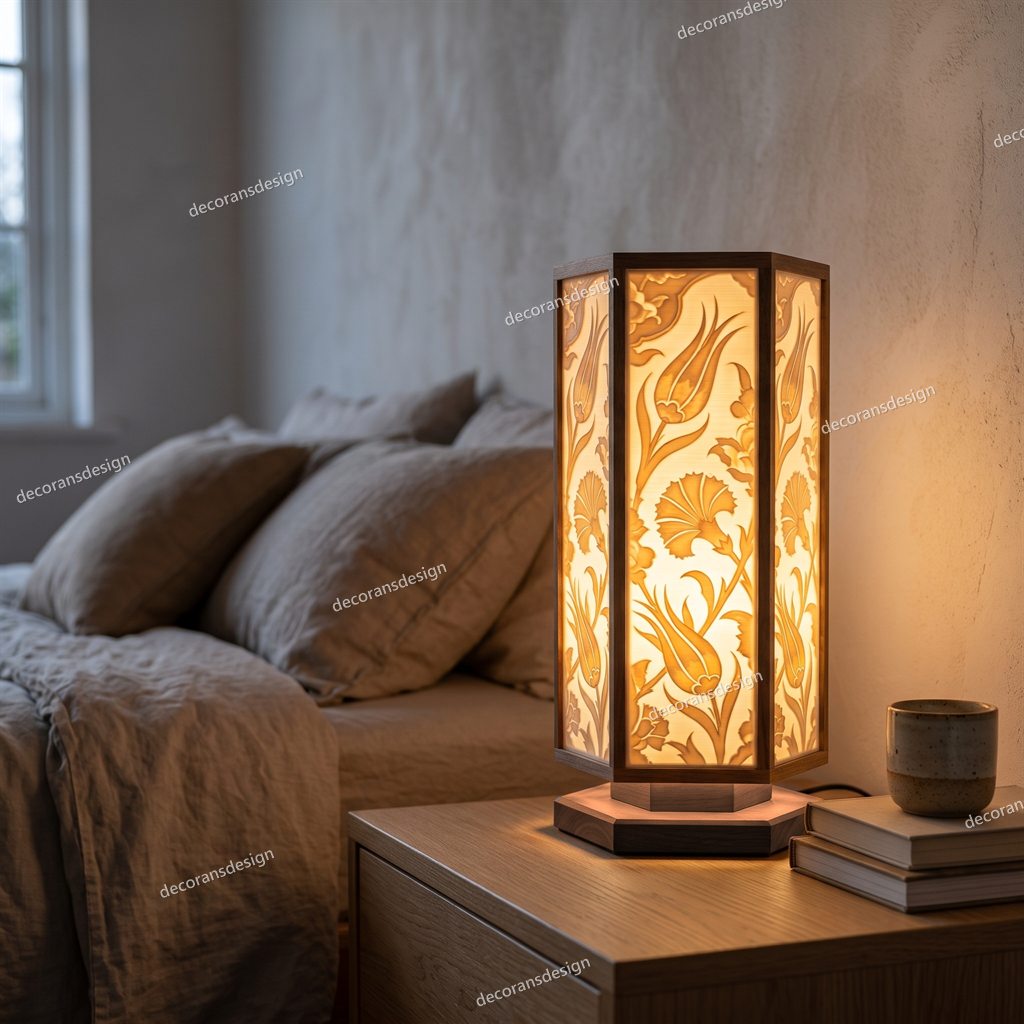 Hidden Garden Table Lamp, styled in a room